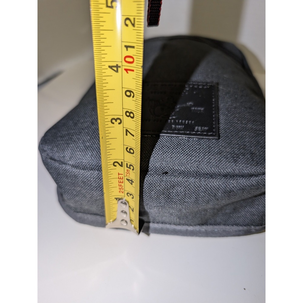 True Religion Crossbody Mens Sling Bag Gray Yeta 2.0 Buddha Logo Adjustable NWOT - Picture 12 of 16